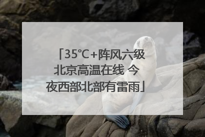 35℃+阵风六级 北京高温在线 今夜西部北部有雷雨